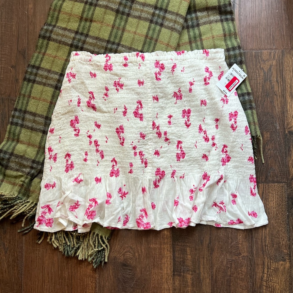 Rouched Mini Skirt